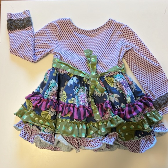 Girls 18 month Mustard Pie long sleeve dress - Picture 8 of 14